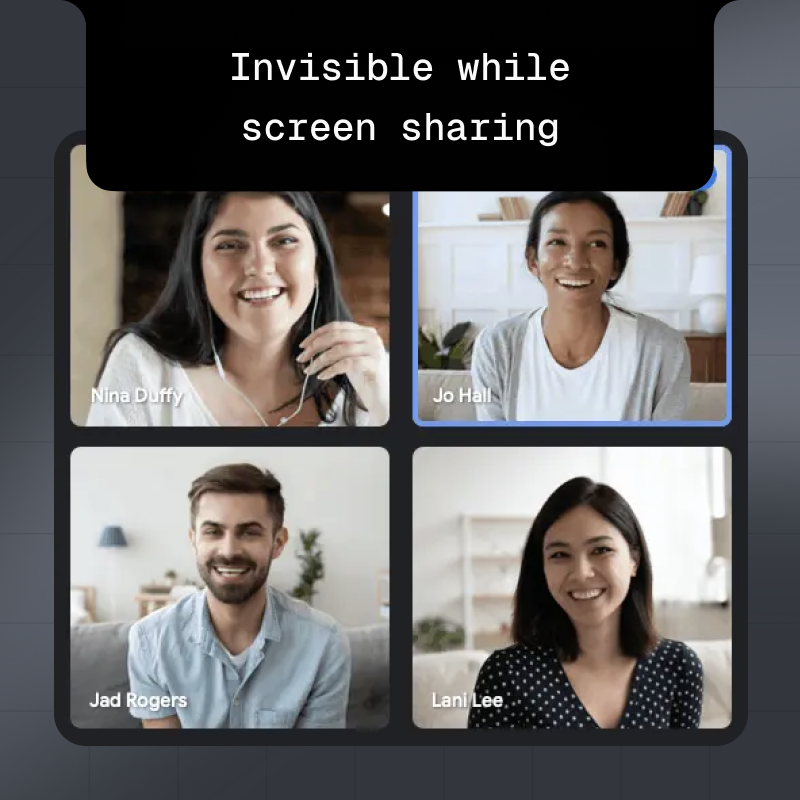 Invisible to others